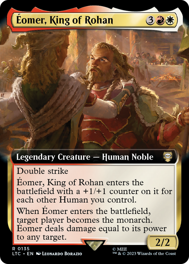 Éomer, King of Rohan (LTC-135) - Tales of Middle-earth Commander: (Extended Art) Foil | Grognard Games