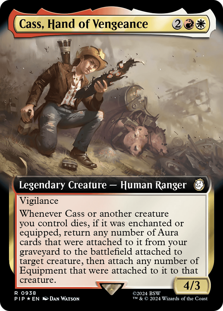 Cass, Hand of Vengeance (Extended Art) (Surge Foil) [Fallout] | Grognard Games