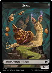 Snail // Thundertrap Trainer Double-Sided Token [Bloomburrow Tokens] | Grognard Games