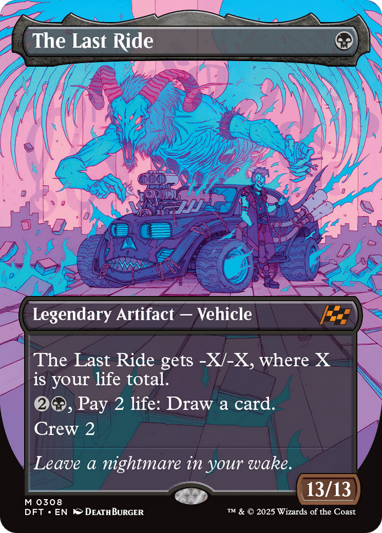 The Last Ride (DFT-308) - Aetherdrift (Borderless) Foil | Grognard Games
