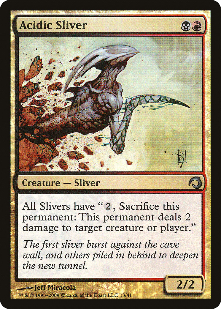 Acidic Sliver [Premium Deck Series: Slivers] | Grognard Games