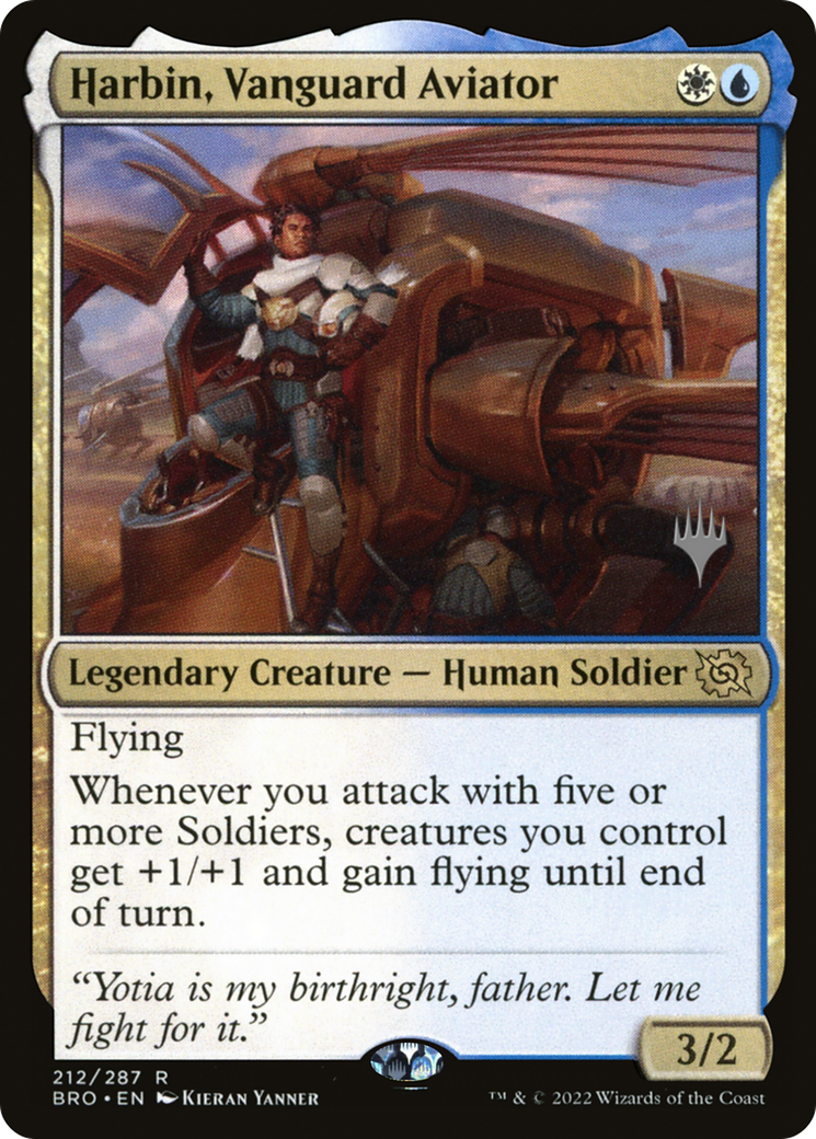 Harbin, Vanguard Aviator (Promo Pack) [The Brothers' War Promos] | Grognard Games