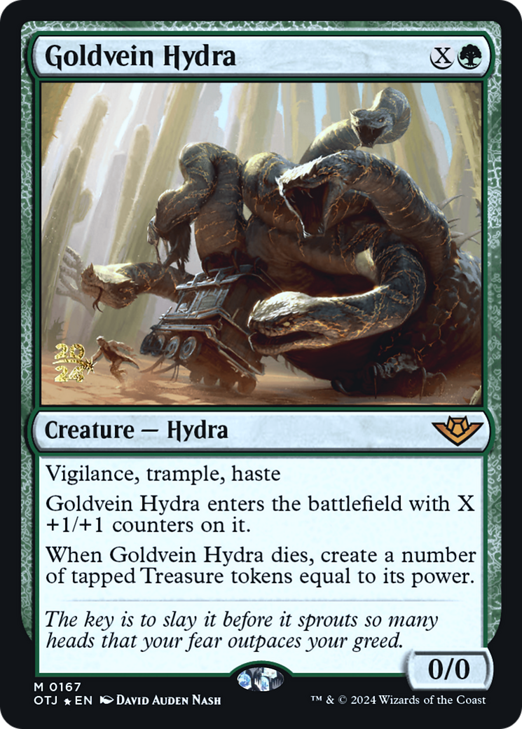 Goldvein Hydra [Outlaws of Thunder Junction Prerelease Promos] | Grognard Games