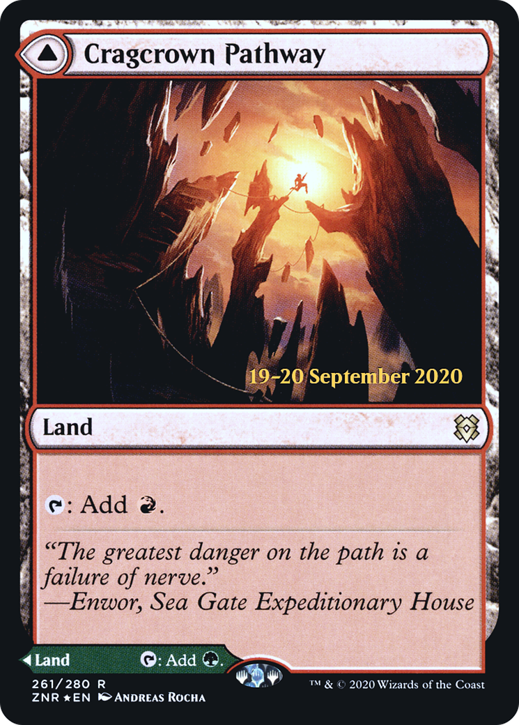 Cragcrown Pathway // Timbercrown Pathway [Zendikar Rising Prerelease Promos] | Grognard Games