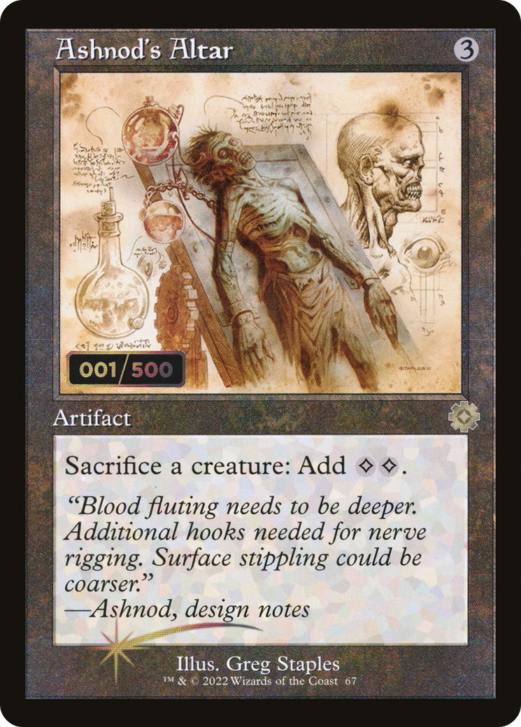 Ashnod's Altar (Retro Schematic) (Serial Numbered) [The Brothers' War Retro Artifacts] | Grognard Games