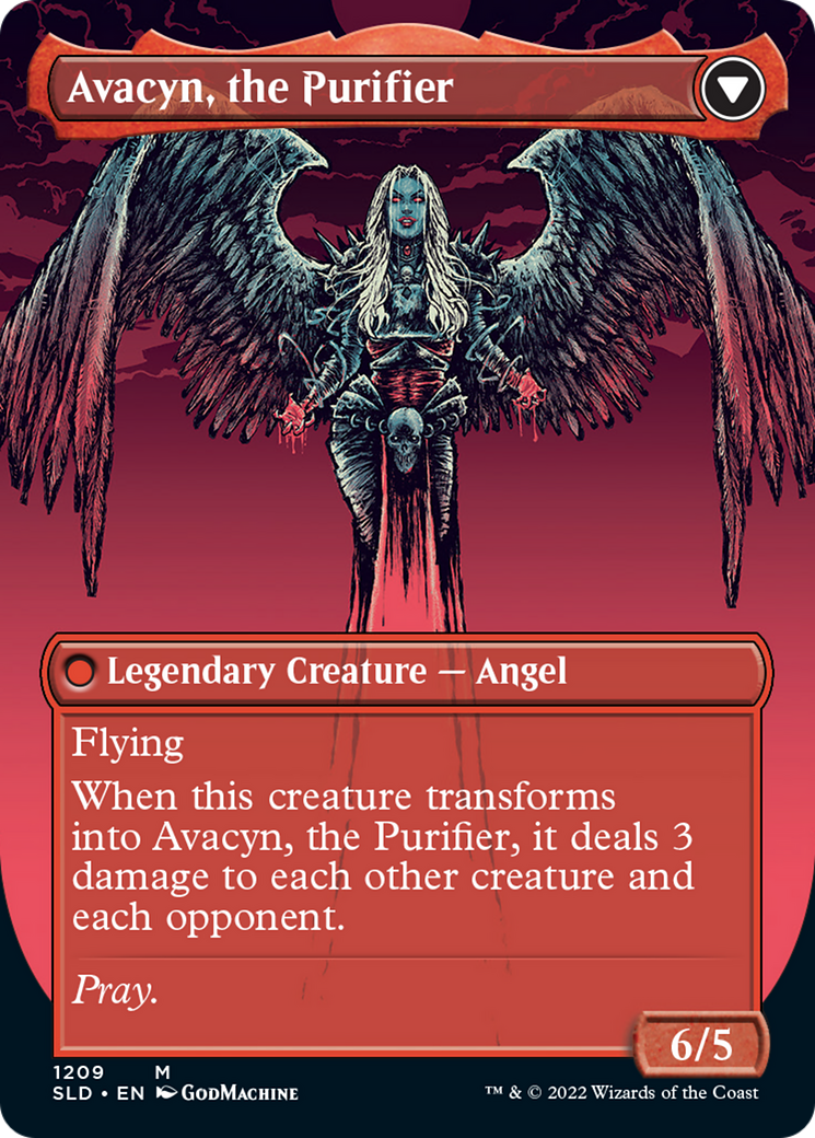 Archangel Avacyn // Avacyn, the Purifier (Display Commander) (Borderless) [Secret Lair: From Cute to Brute] | Grognard Games