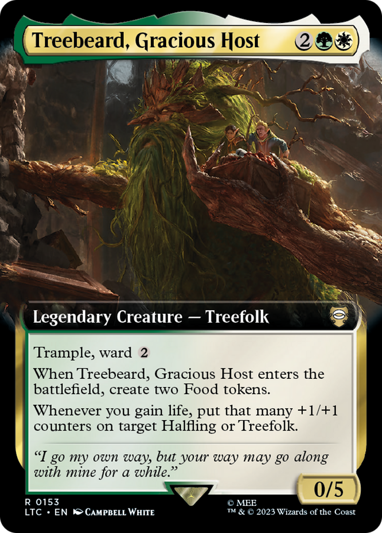 Treebeard, Gracious Host (Extended Art) [The Lord of the Rings: Tales of Middle-Earth Commander] | Grognard Games