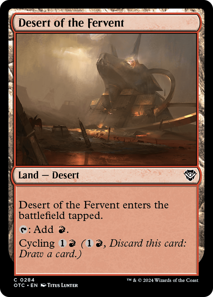 Desert of the Fervent [Outlaws of Thunder Junction Commander] | Grognard Games