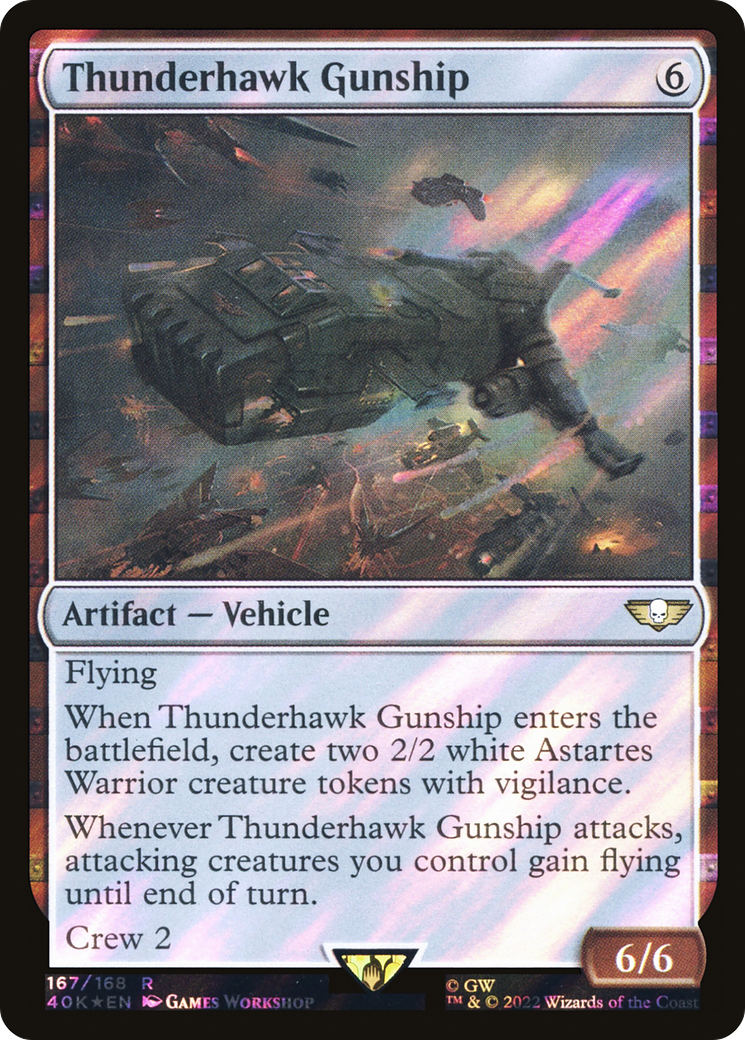 Thunderhawk Gunship (Surge Foil) [Universes Beyond: Warhammer 40,000] | Grognard Games