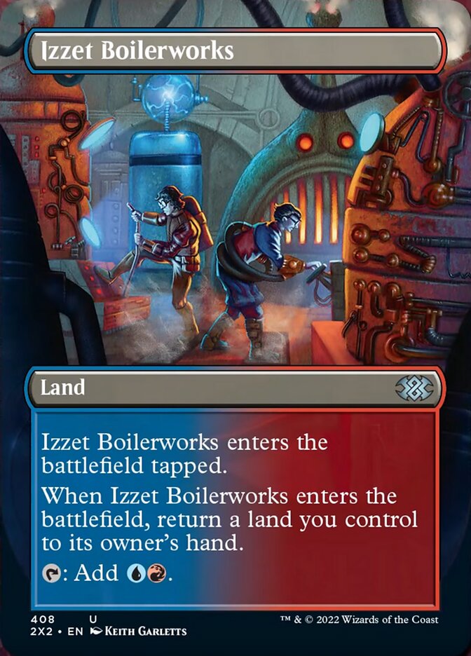 Izzet Boilerworks (Borderless Alternate Art) [Double Masters 2022] | Grognard Games