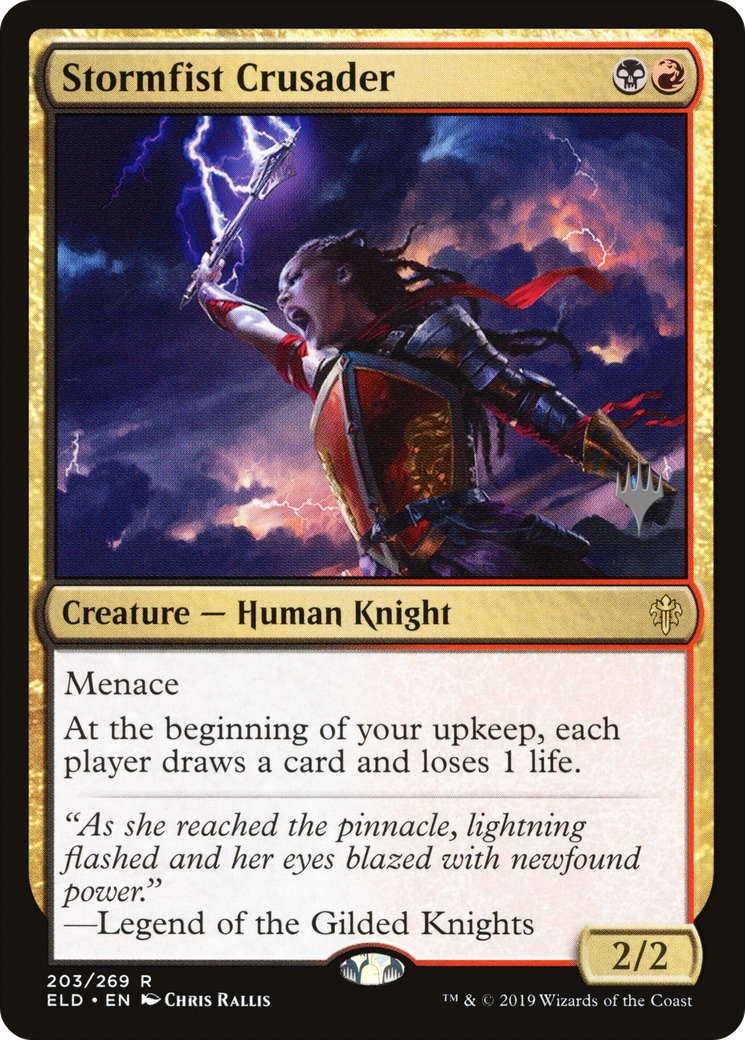 Stormfist Crusader (Promo Pack) [Throne of Eldraine Promos] | Grognard Games