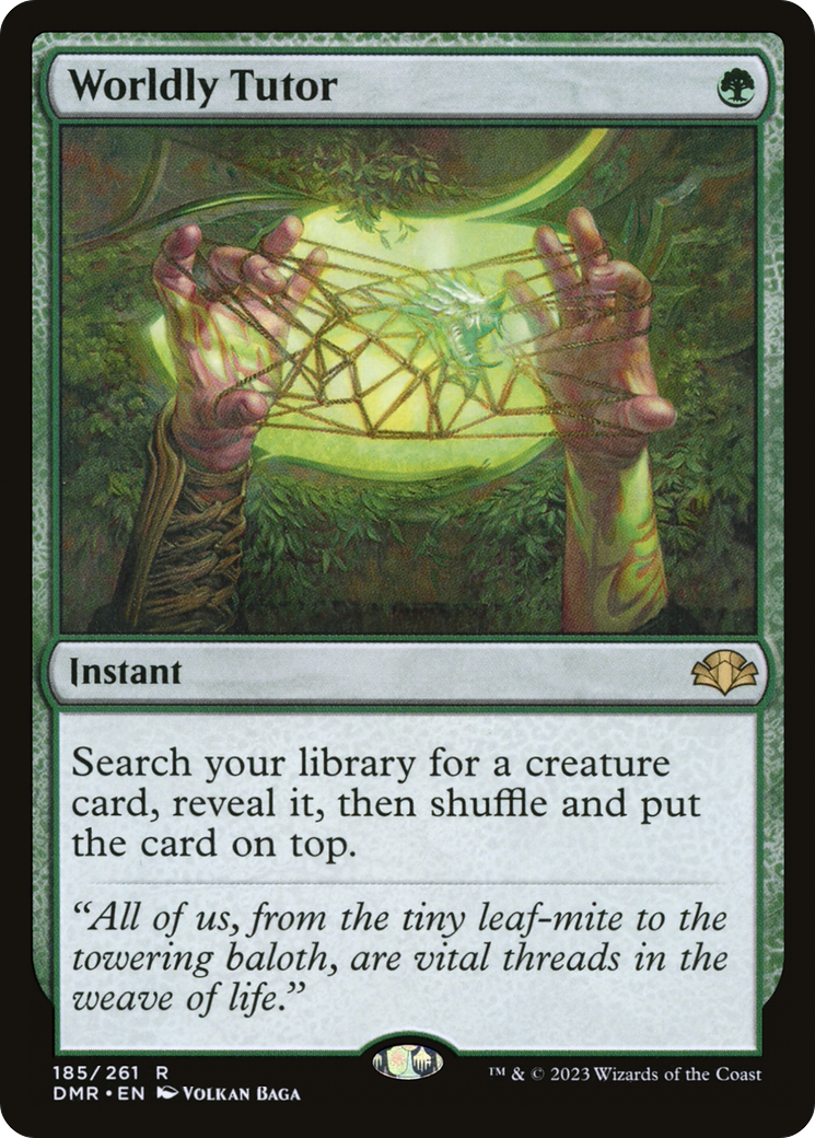 Worldly Tutor [Dominaria Remastered] | Grognard Games