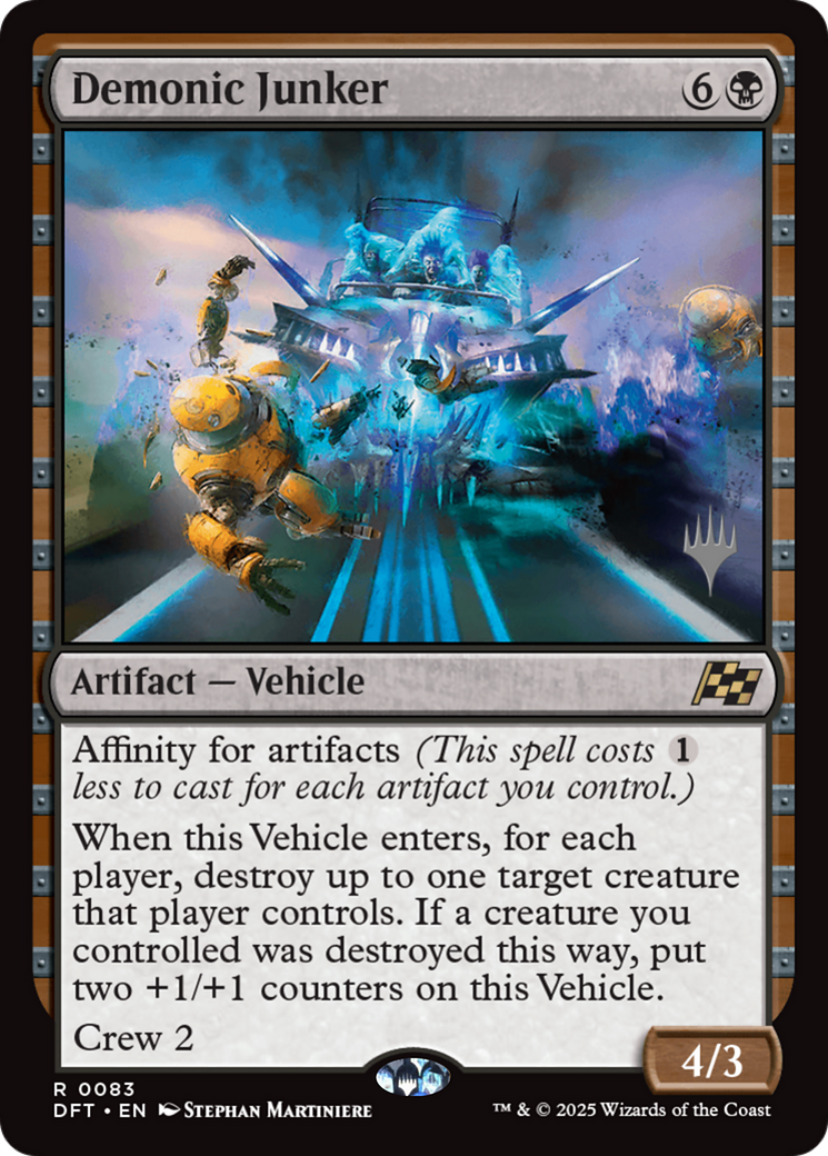 Demonic Junker (Promo Pack) [Aetherdrift Promos] | Grognard Games