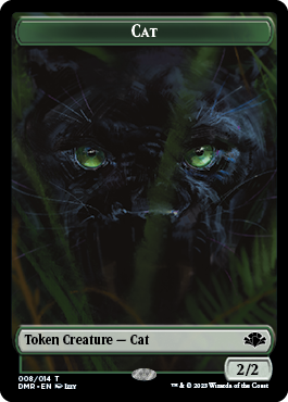 Zombie // Cat (008) Double-Sided Token [Dominaria Remastered Tokens] | Grognard Games