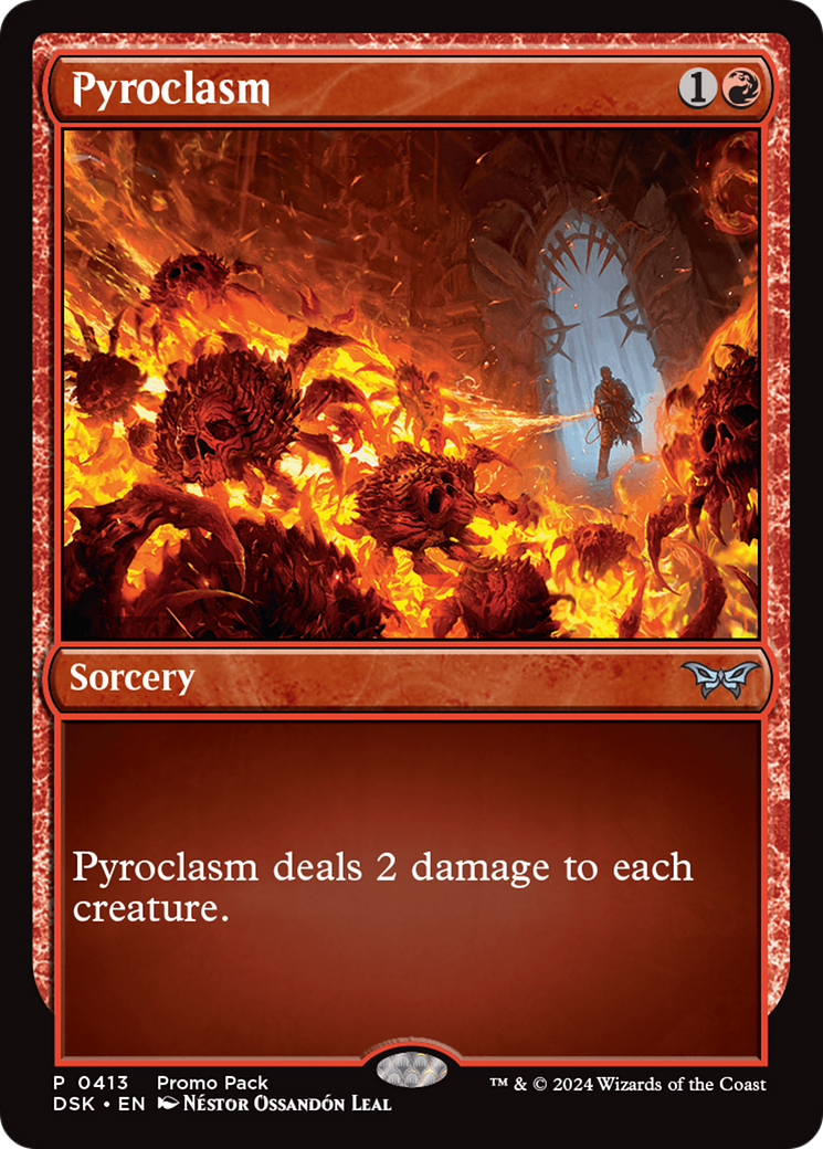 Pyroclasm (Promo Pack) [Duskmourn: House of Horror Promos] | Grognard Games