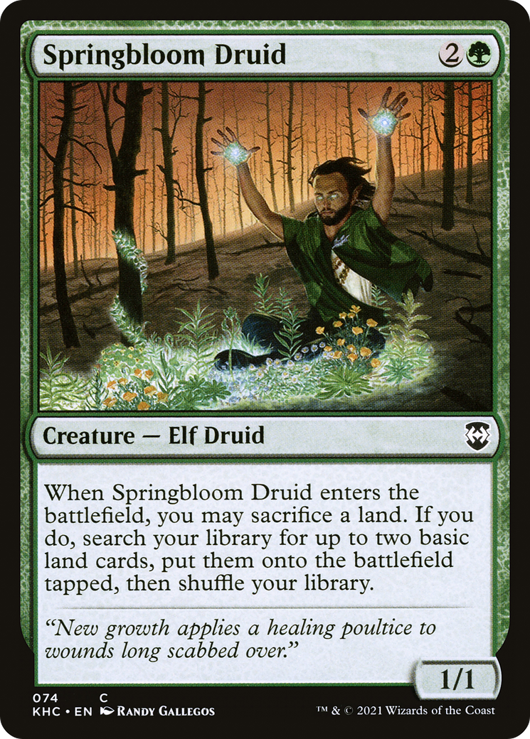 Springbloom Druid [Kaldheim Commander] | Grognard Games