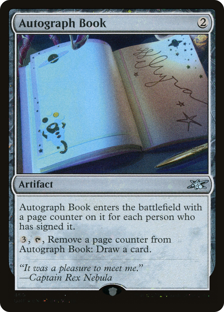 Autograph Book (Galaxy Foil) [Unfinity] | Grognard Games
