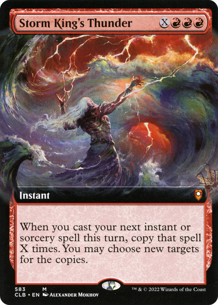 Storm King's Thunder (Extended Art) [Commander Legends: Battle for Baldur's Gate] | Grognard Games