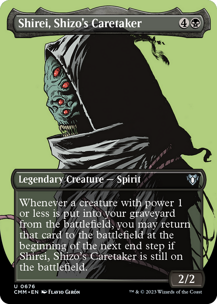 Shirei, Shizo's Caretaker (Borderless Profile) [Commander Masters] | Grognard Games