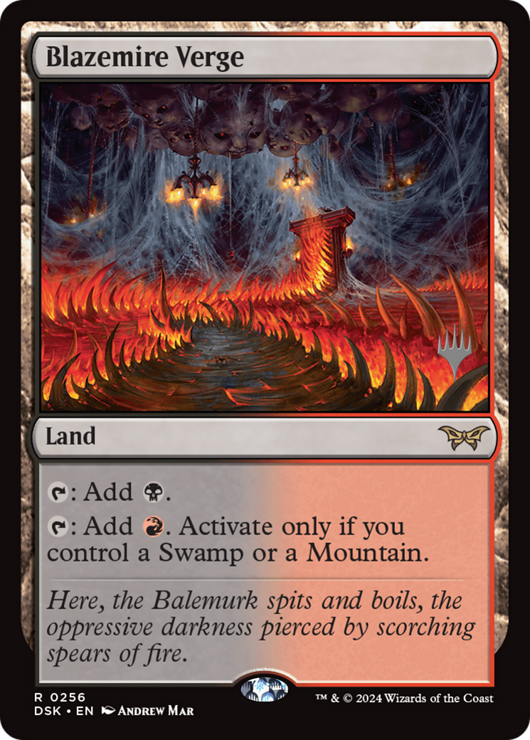 Blazemire Verge (Promo Pack) [Duskmourn: House of Horror Promos] | Grognard Games