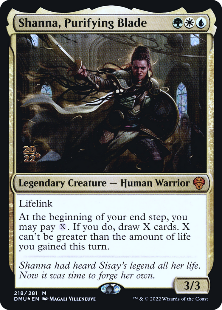 Shanna, Purifying Blade [Dominaria United Prerelease Promos] | Grognard Games