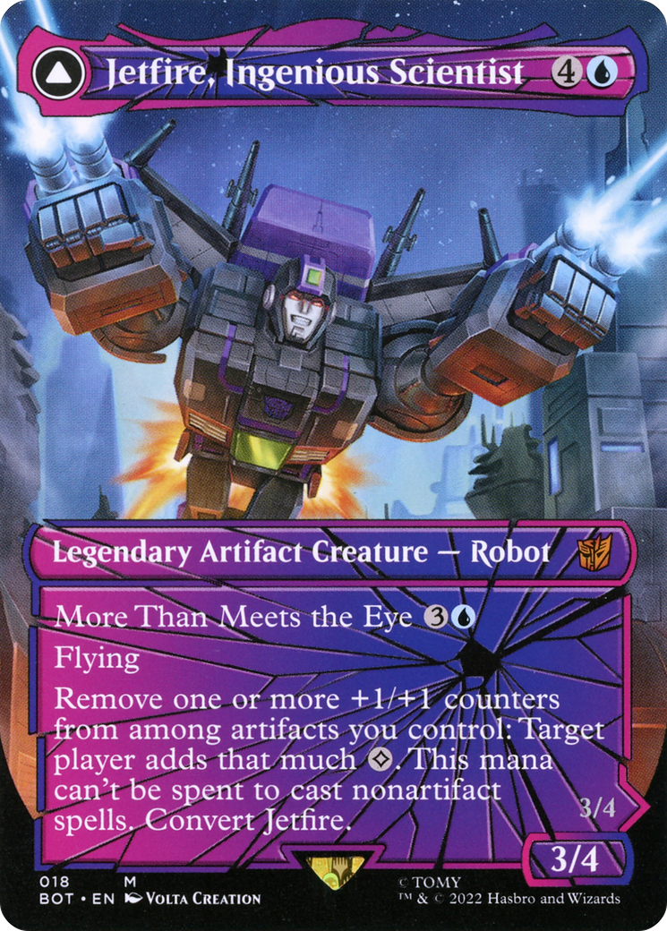 Jetfire, Ingenious Scientist // Jetfire, Air Guardian (Shattered Glass) [Universes Beyond: Transformers] | Grognard Games