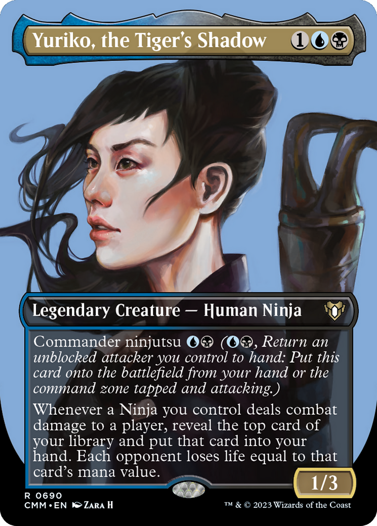 Yuriko, the Tiger's Shadow (Borderless Profile) [Commander Masters] | Grognard Games