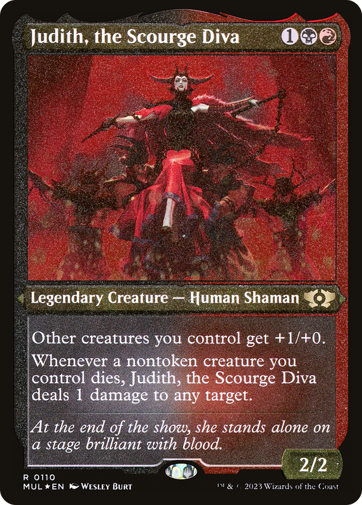 Judith, the Scourge Diva (Foil Etched) (MUL-110) - Multiverse Legends Foil | Grognard Games