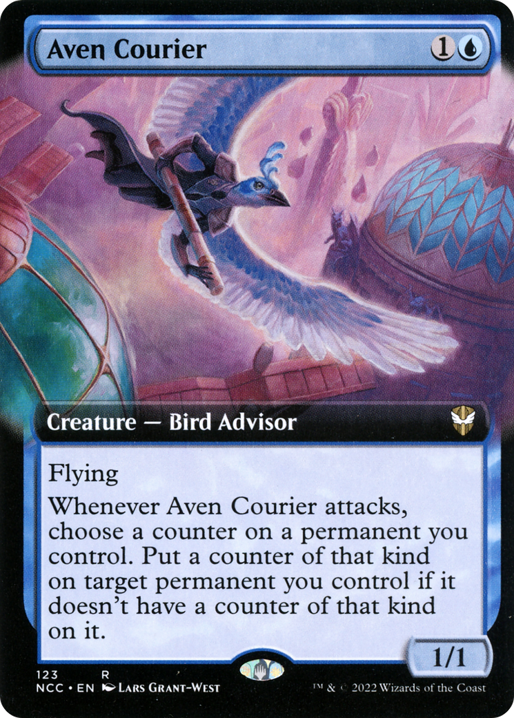 Aven Courier (Extended Art) [Streets of New Capenna Commander] | Grognard Games