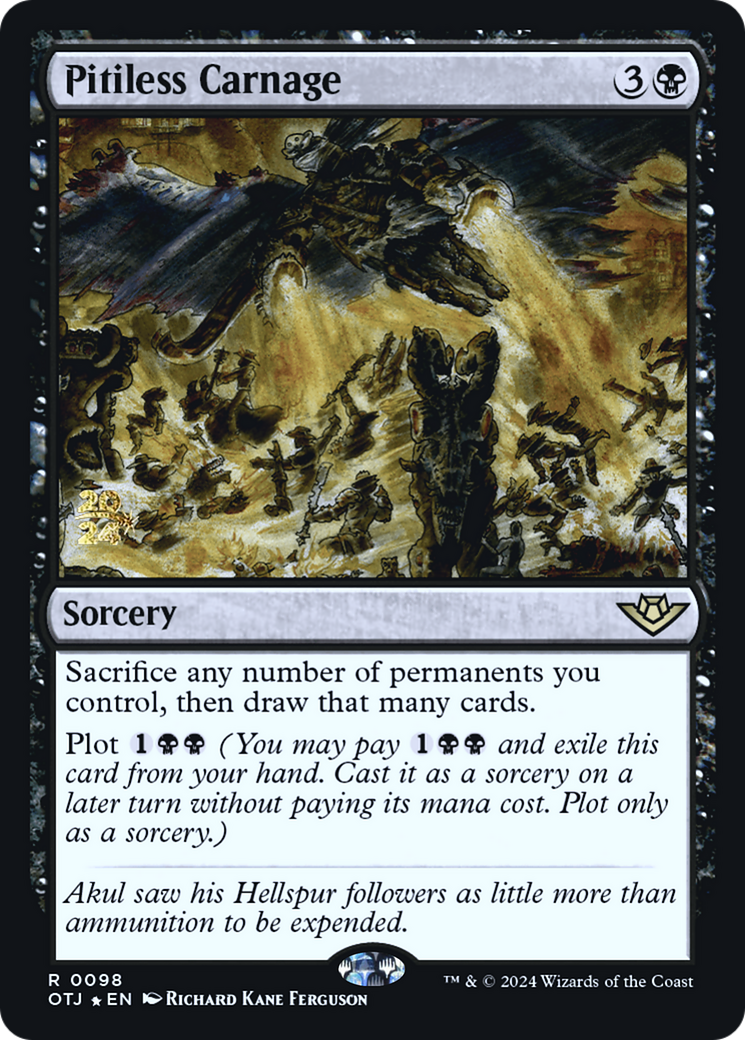 Pitiless Carnage [Outlaws of Thunder Junction Prerelease Promos] | Grognard Games