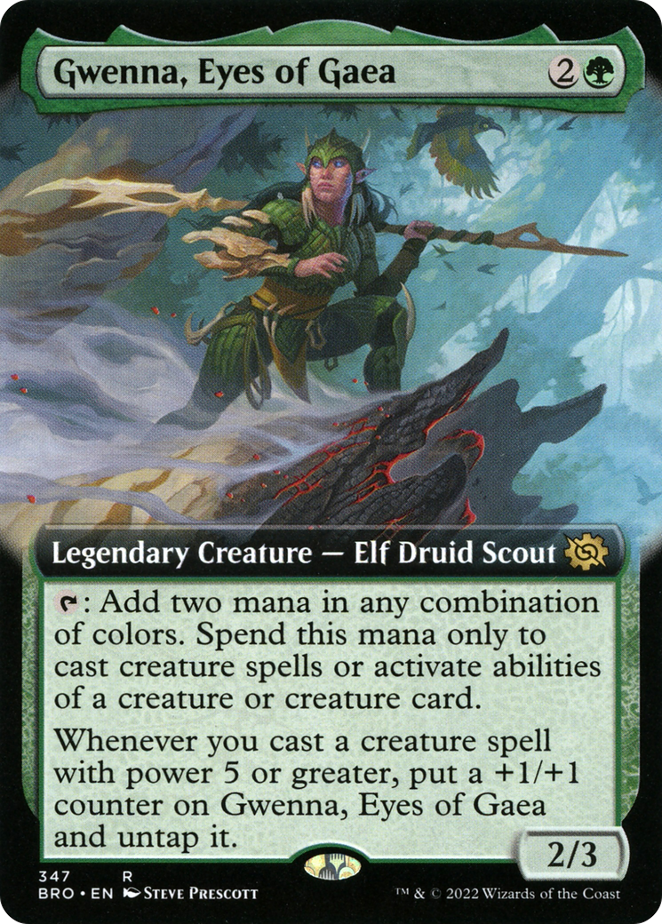 Gwenna, Eyes of Gaea (Extended Art) [The Brothers' War] | Grognard Games