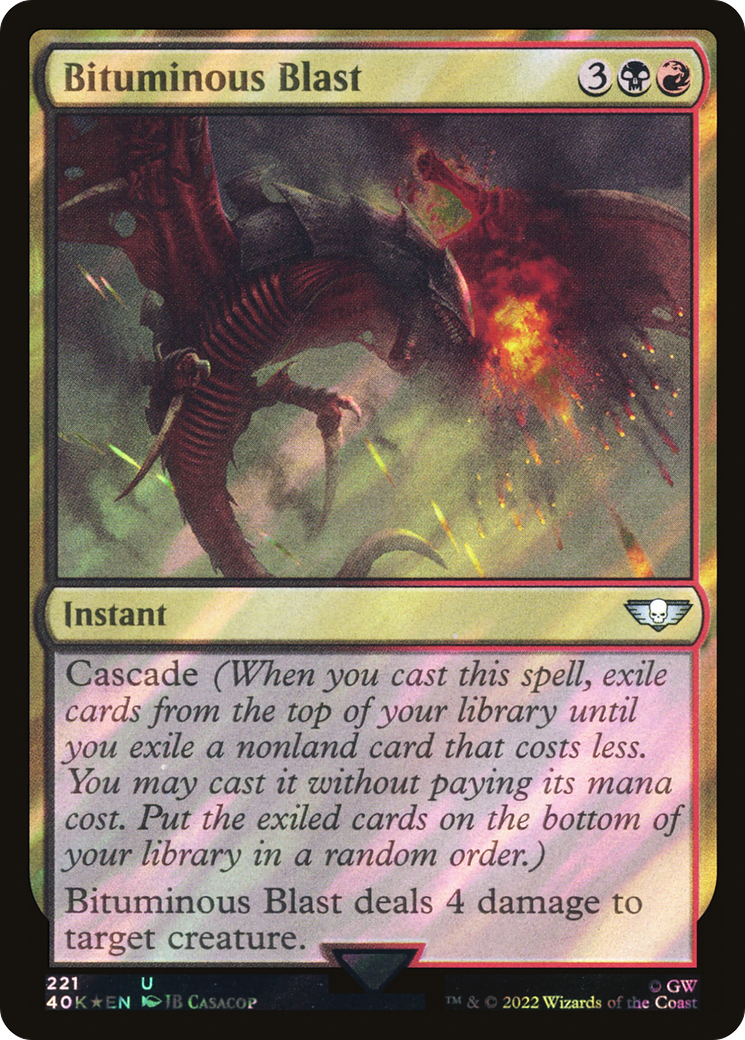 Bituminous Blast (Surge Foil) [Universes Beyond: Warhammer 40,000] | Grognard Games