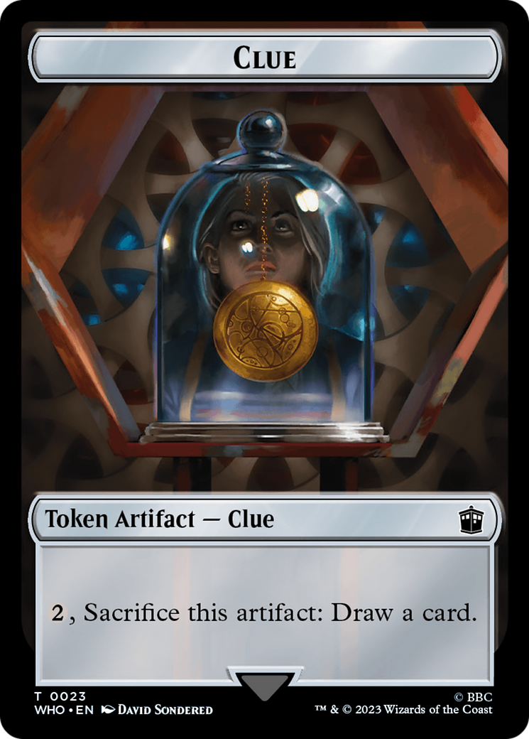 Copy // Clue (0023) Double-Sided Token [Doctor Who Tokens] | Grognard Games