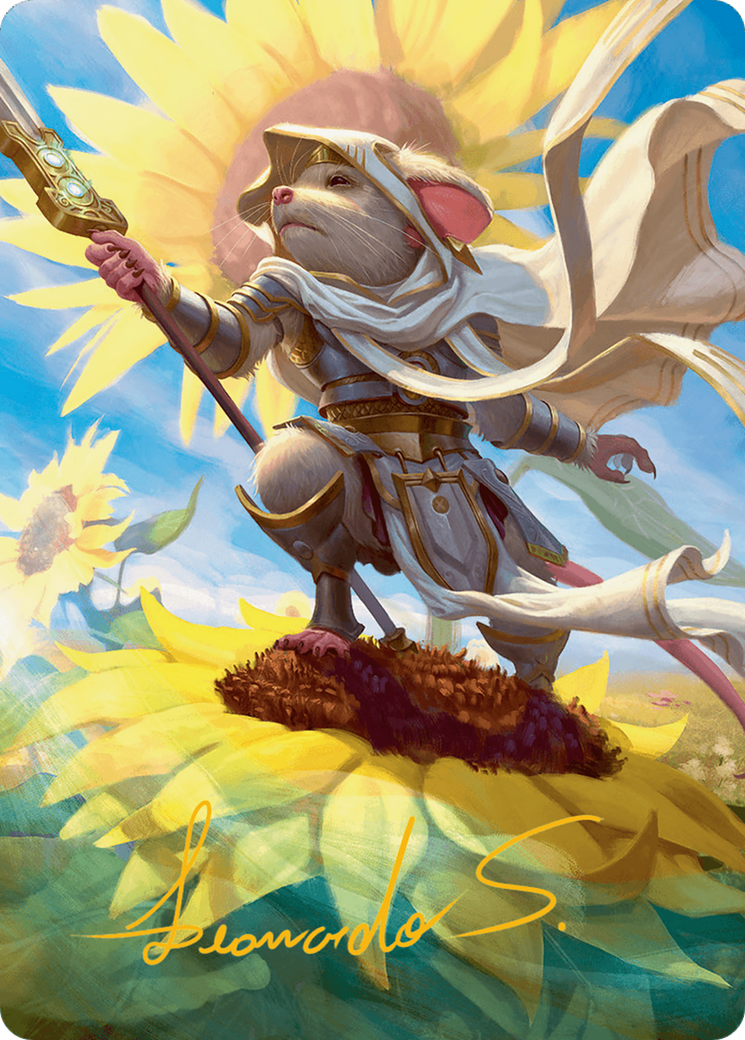 Elspeth, Sun's Champion Art Card (Gold-Stamped Signature) [Bloomburrow Art Series] | Grognard Games