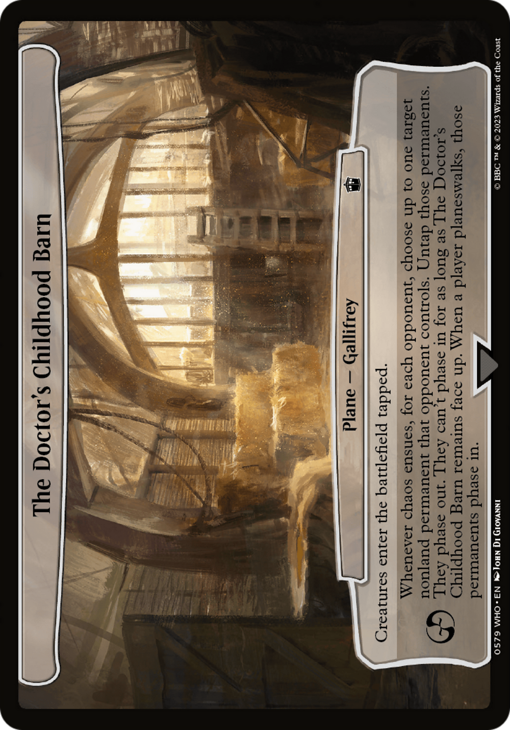 The Doctor's Childhood Barn [Planechase] | Grognard Games