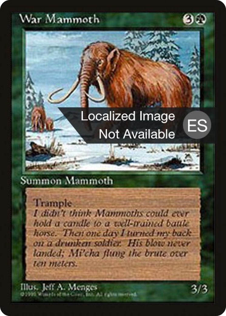 War Mammoth [Fourth Edition (Foreign Black Border)] | Grognard Games
