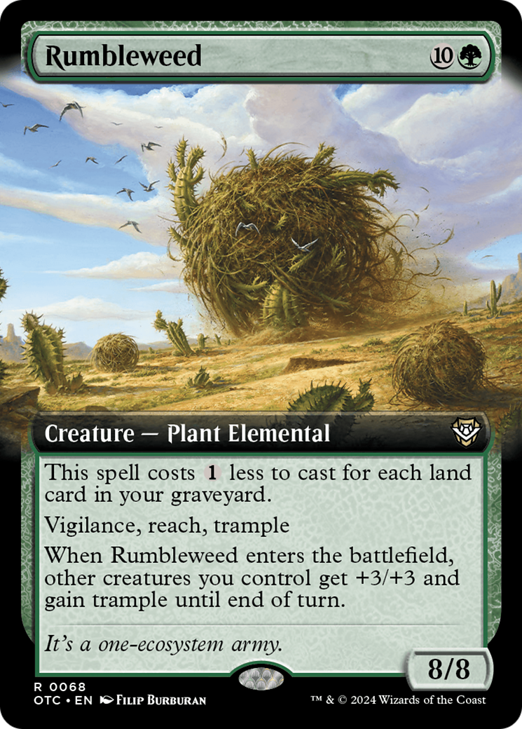 Rumbleweed (Extended Art) [Outlaws of Thunder Junction Commander] | Grognard Games