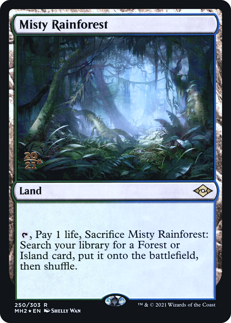 Misty Rainforest [Modern Horizons 2 Prerelease Promos] | Grognard Games