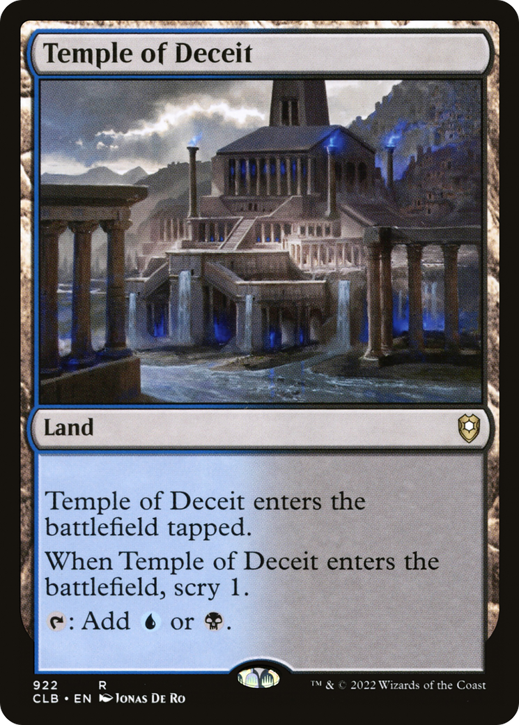 Temple of Deceit [Commander Legends: Battle for Baldur's Gate] | Grognard Games
