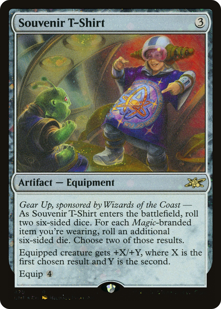 Souvenir T-Shirt (Galaxy Foil) [Unfinity] | Grognard Games