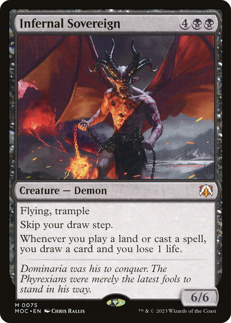 Infernal Sovereign (MOC-075) - March of the Machine Commander Foil | Grognard Games