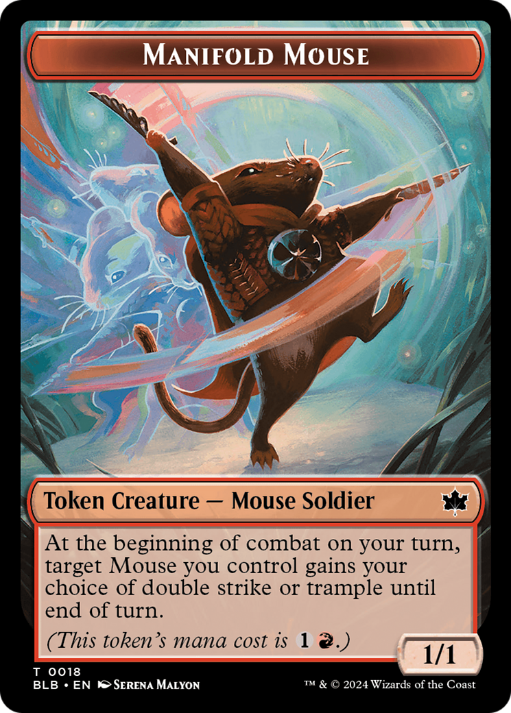 Manifold Mouse (BLB-018) - Bloomburrow Tokens | Grognard Games