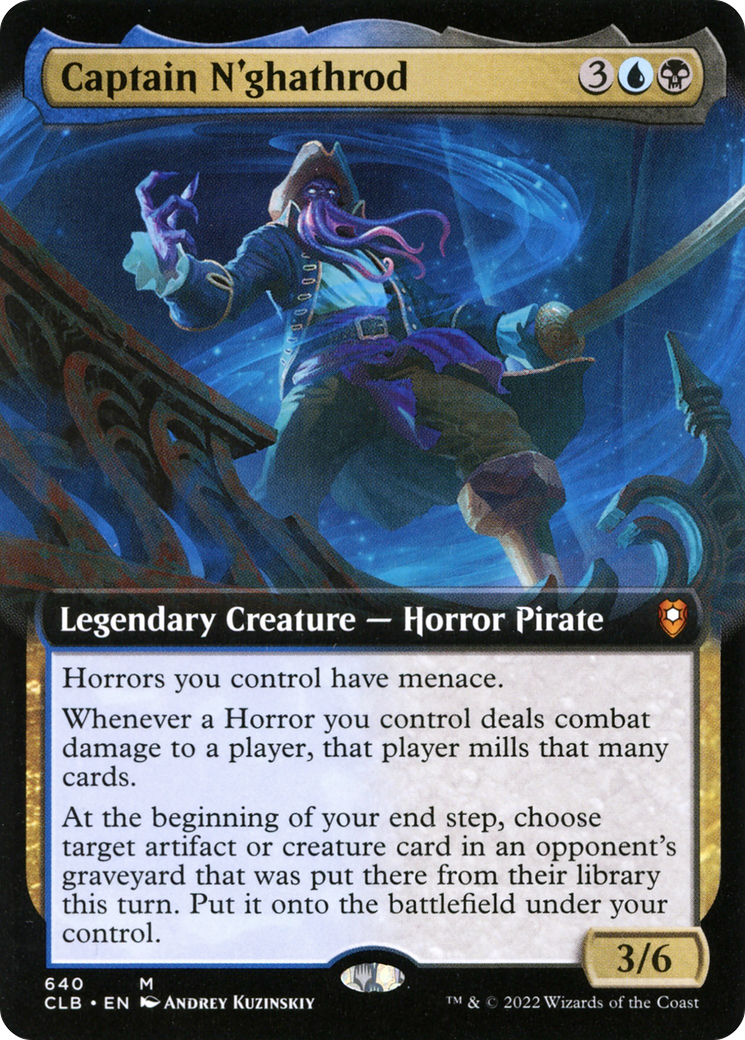 Captain N'ghathrod (Extended Art) [Commander Legends: Battle for Baldur's Gate] | Grognard Games