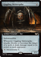 Giggling Skitterspike (Extended Art) [Duskmourn: House of Horror Commander] | Grognard Games