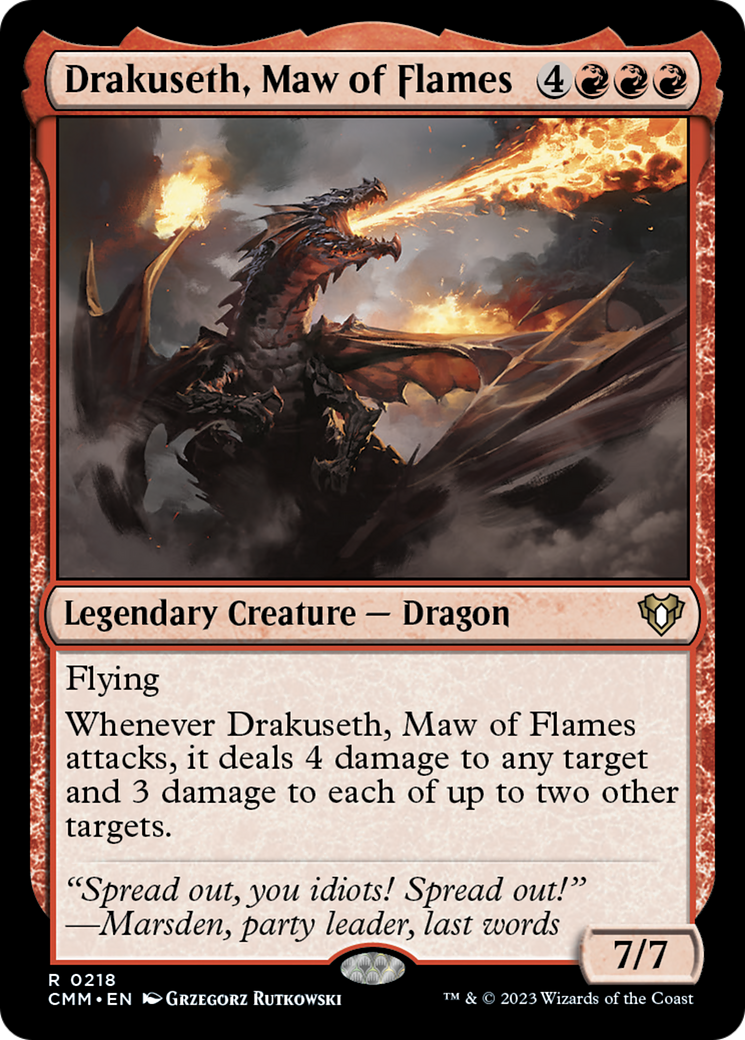 Drakuseth, Maw of Flames [Commander Masters] | Grognard Games