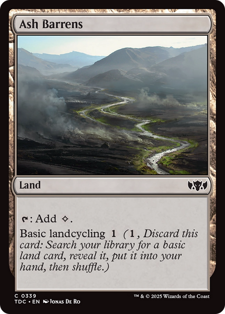 Ash Barrens [Tarkir: Dragonstorm Commander] | Grognard Games