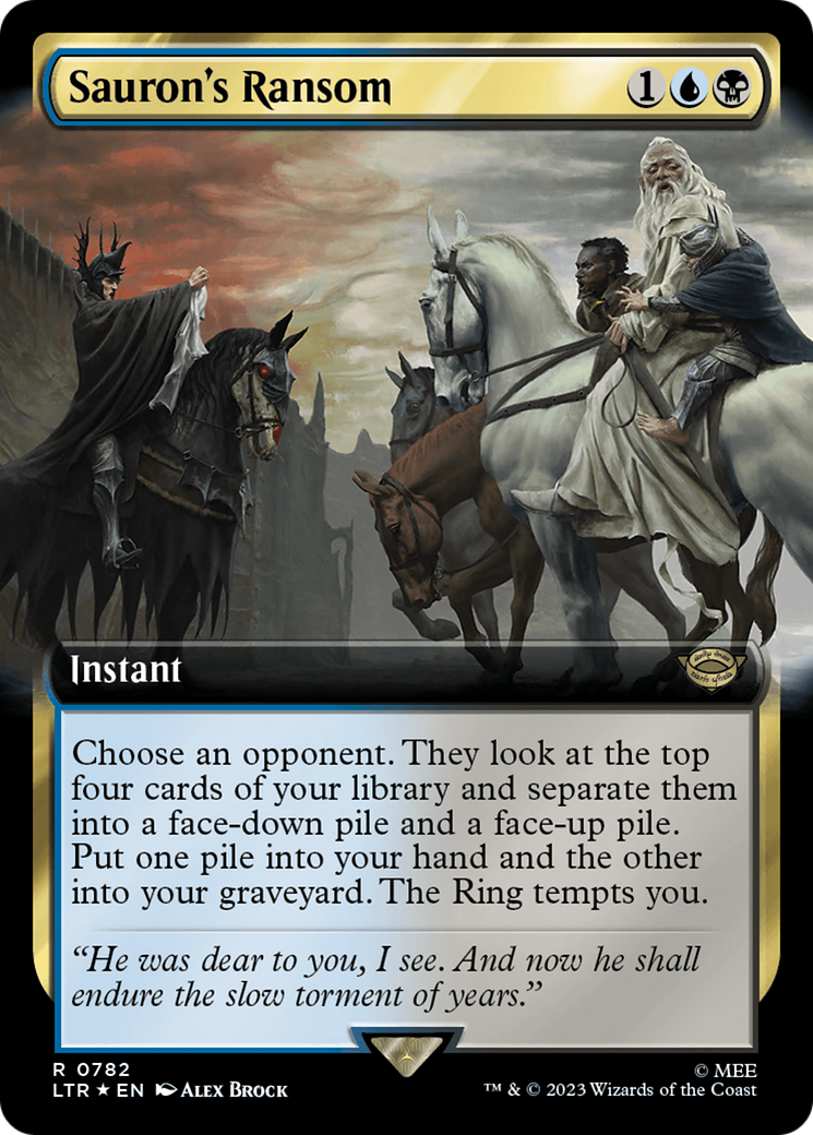 Sauron's Ransom (Extended Art) (Surge Foil) [The Lord of the Rings: Tales of Middle-Earth] | Grognard Games