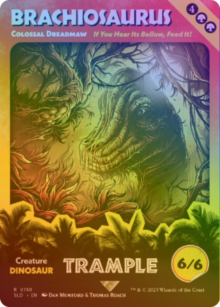 Brachiosaurus - Colossal Dreadmaw (Rainbow Foil) [Secret Lair Drop Series] | Grognard Games