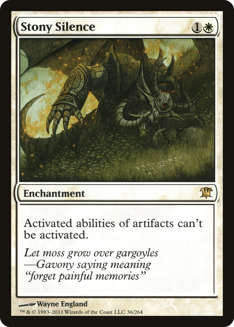 Stony Silence [Innistrad] | Grognard Games