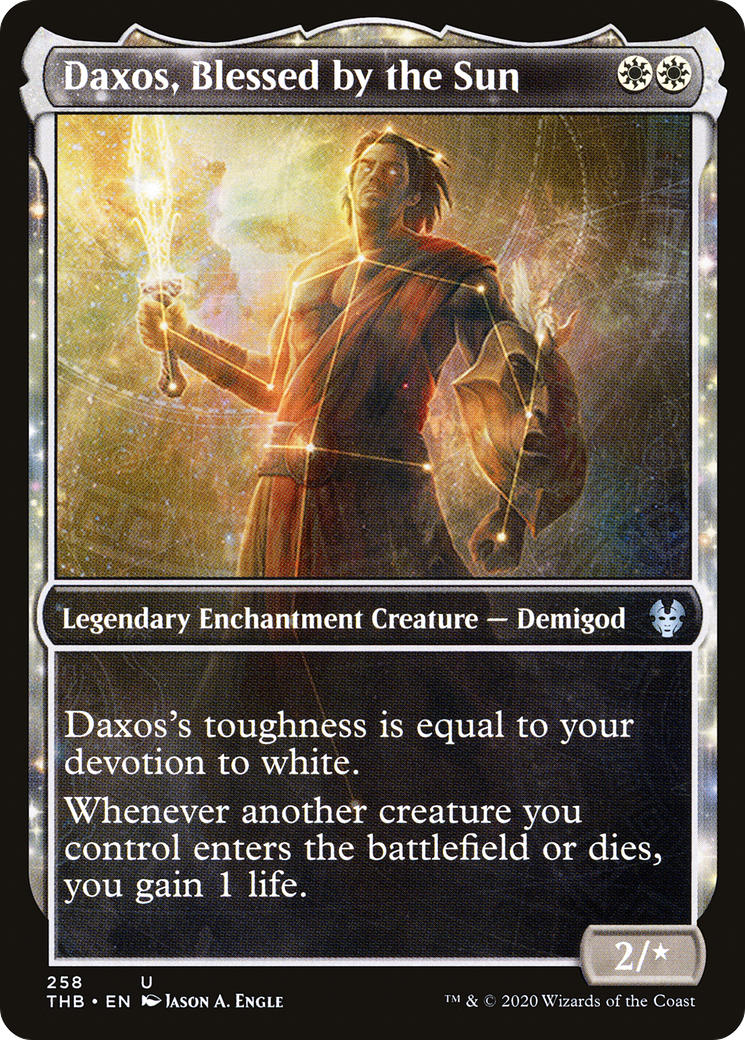 Daxos, Blessed by the Sun (Showcase) [Theros Beyond Death] | Grognard Games